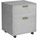 Jiro Grey Shagreen File Cabinet